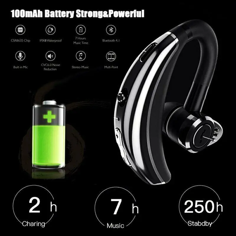 Kuulee New Wireless Headphone 4 1 Bluetooth Headphone Stereo Headset Earphone Headphone Earbud Earpiece for Samsung IPhone