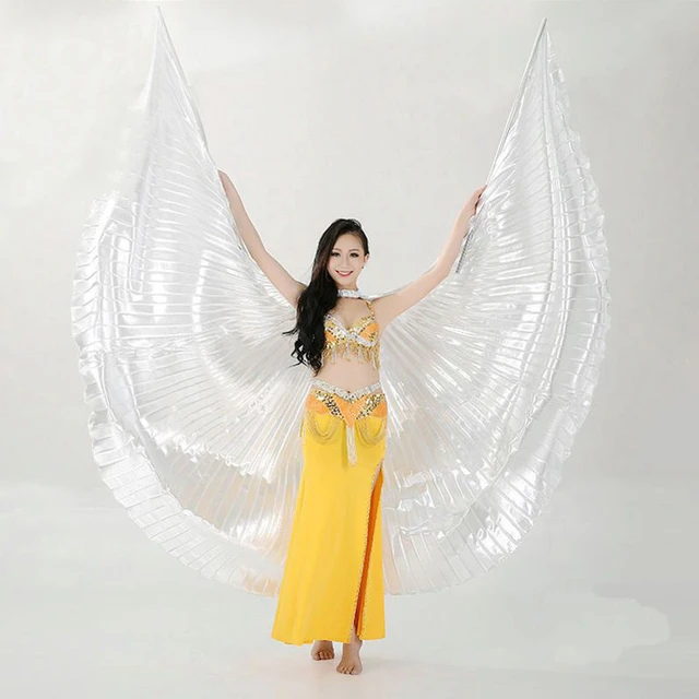 Hot Belly Dance Isis Wings Oriental Design New Wings without Sticks 9  colors hot sale - AliExpress