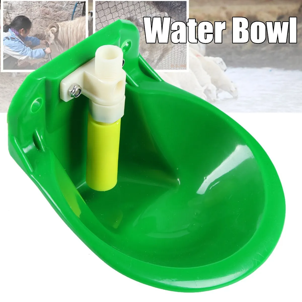 

Automatic Float Valve Water Trough Bowl Stock Waterer Drinking Water Bowl 4 Horse Sheep Dog