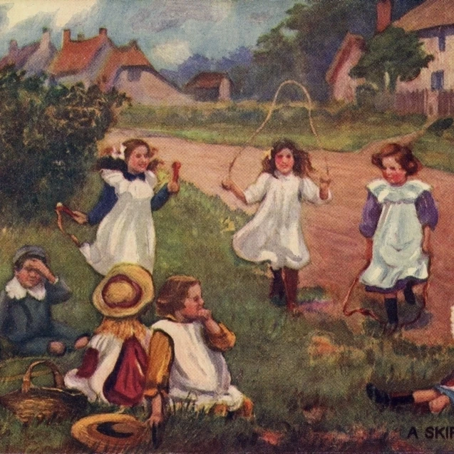 Skipping Poster Print By Mary Evans Picture Librarypeter & Dawn Cope Collection (36 X 24)