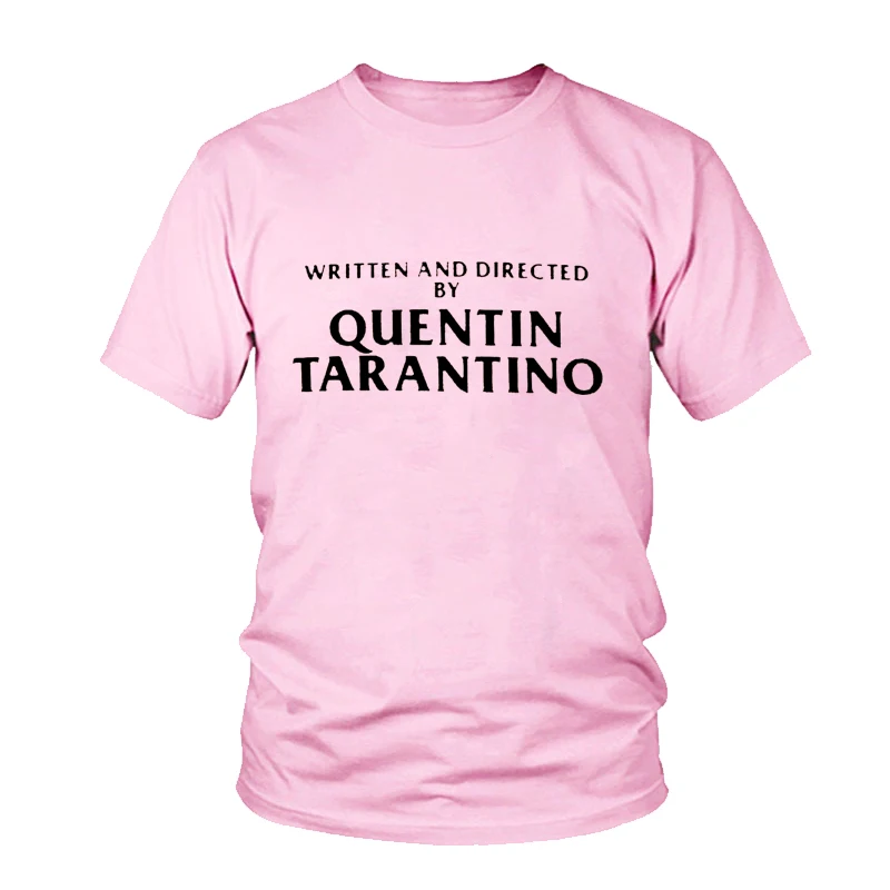 Женская футболка с длинными рукавами и круглым вырезом надписью QUENTIN TARANTINO