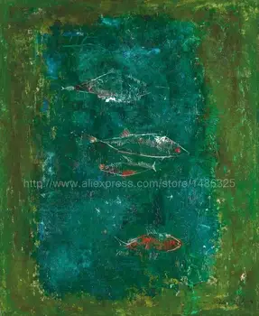 

Zhao wuji hand painted Abstract canvas art modern picture huge picture painting Office background High quality