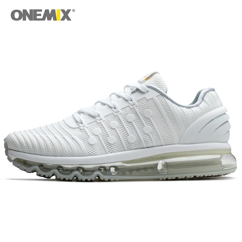 Onemix кроссовки Air мужские легкоатлетические спортивные туфли ультра легкие туристические Беговые Прогулки фитнес беговые мужские белые туфли