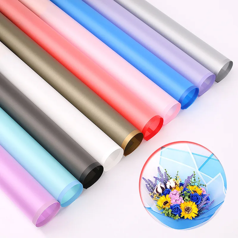 

5PCS/Pack Flower Gift Wrapping Translucent Tissue Paper DIY Scrapbook Craft Paper Florists Supplies Party Decorative Material