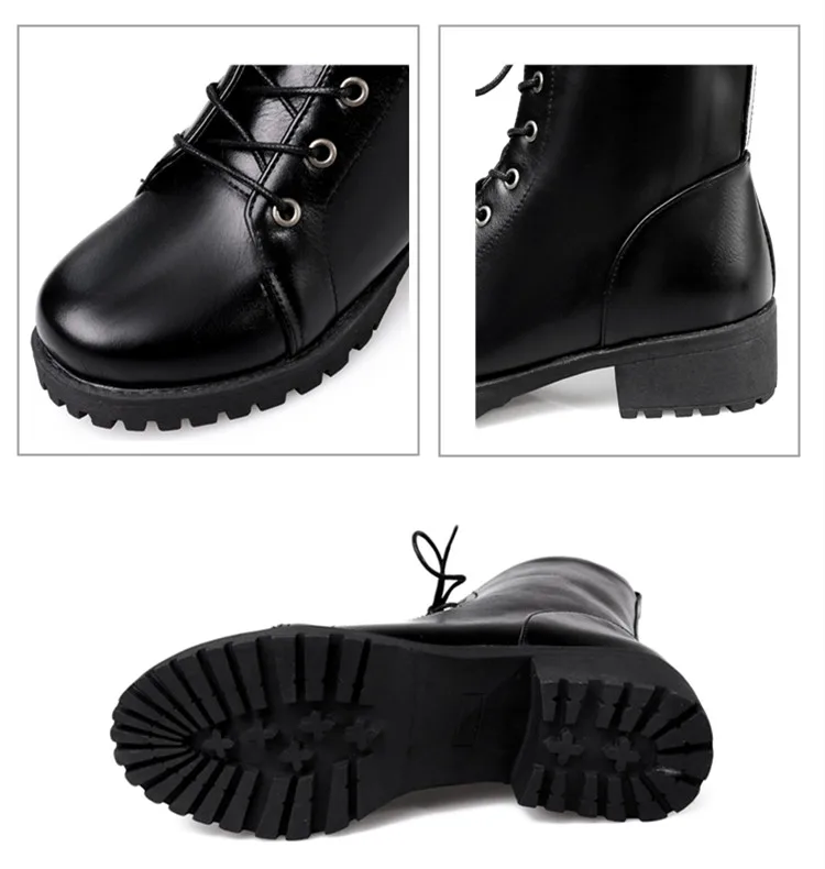 New_Black_Leather_Ankle_Boots_For_Women_Boot_Autumn_Winter_Cotton_Shoes_Warm_Snow_Boots_Mujer_Punk_Riding_Equestr_Martin_Boots_European_Style_Lace_Up_Ladies_Female_Fashion_10