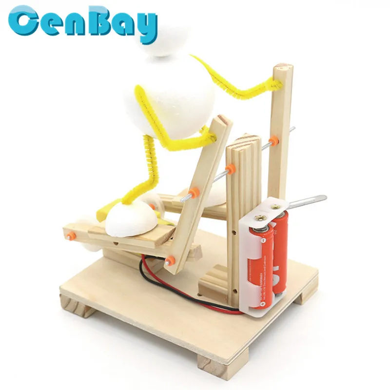 

DIY Wooden Stepper Science Toys Assembled Elliptical Machine Model Kits Scientific Teaching Aids Creative Invention Kids Gifts