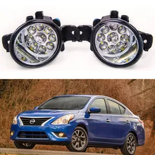 For NISSAN VERSA SEDAN 2012-2015 Car styling High brightness LED fog lights DRL lights 1SET