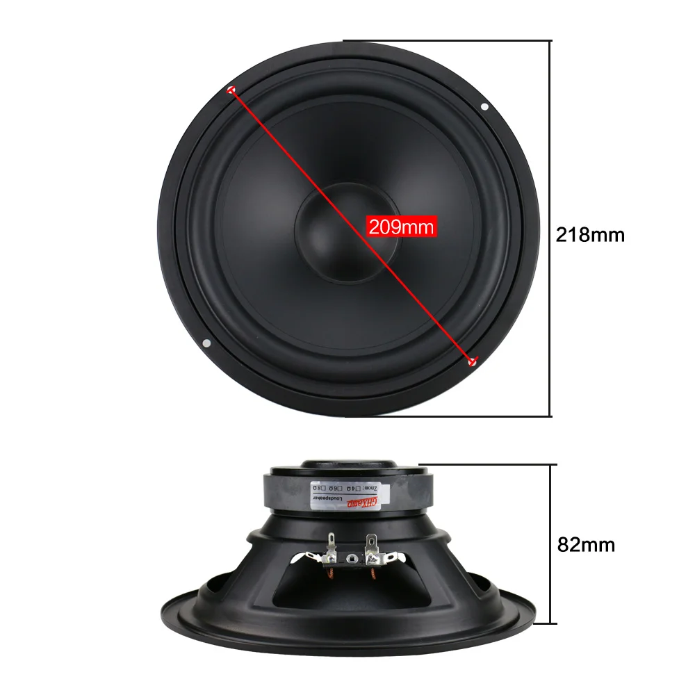 Bandeja de Papel Ghxamp Polegada Alto-falante Unidade Midrange Baixo 8ohm 140 w Casa Teatro Fosco Revestido Alta Fidelidade Faça Você Mesmo 45 hz 1pc 8 218mm - Image 6