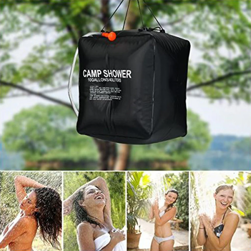 

Outdoor Portable Shower Bathing Bag 20/40L Solar Heated Shower Bag For Traveling Camping Hiking Climbing Body Cleaning