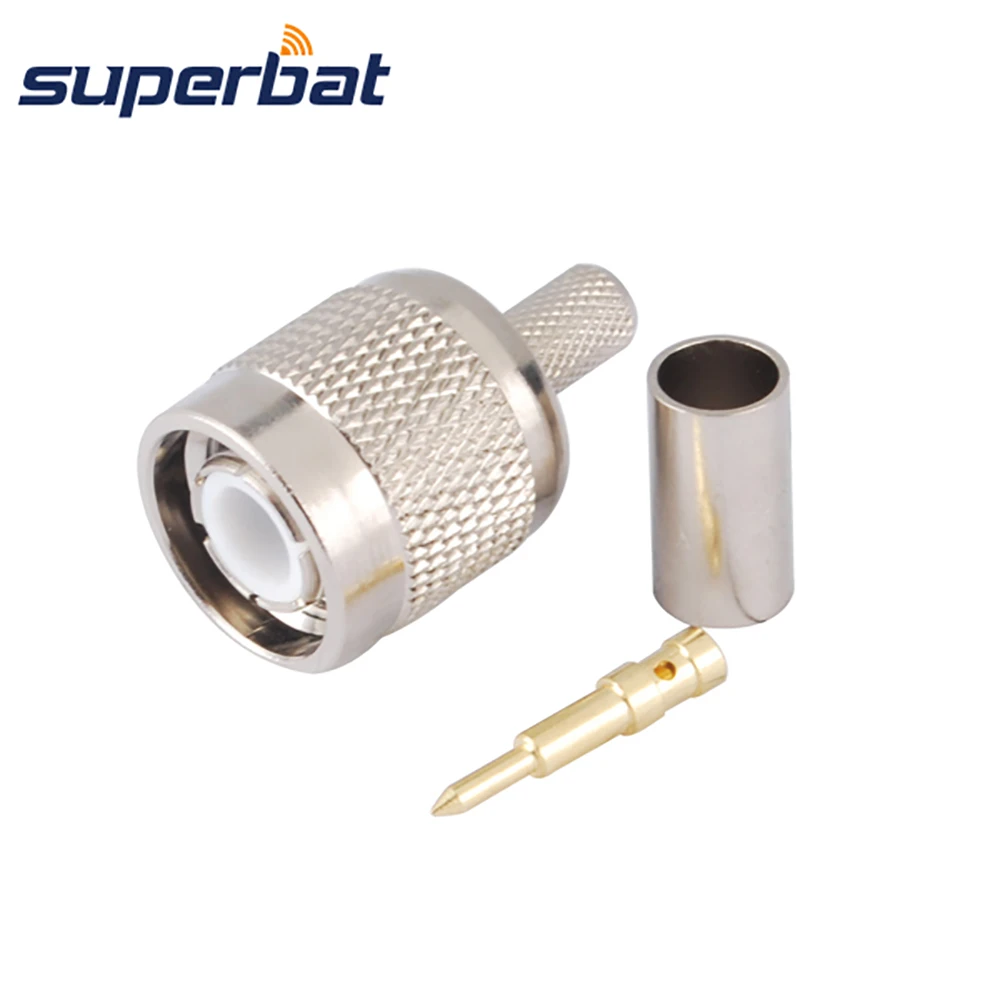Superbat TNC обжимной разъем RF коаксиальный для кабеля RG58 RG142 LMR195|connector tnc|cable coaxial