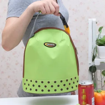 

Casual Lunch Bag Container Tote Thermal Insulated Cooler Dining Travel Picnic Bag Portable Bento Pouch Zipper