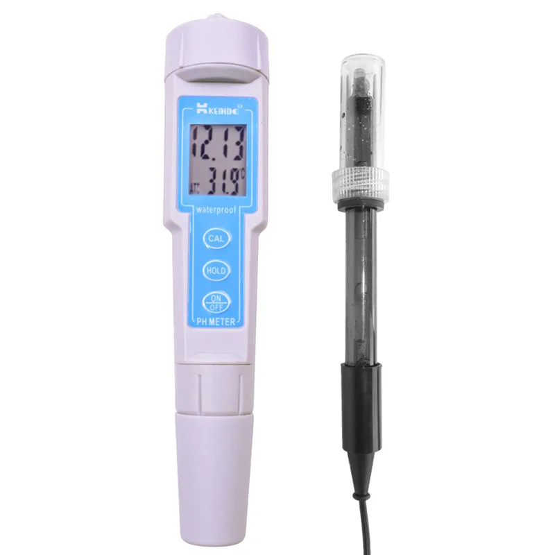 CT 6020A Digital PH meter with PH sensor probe outside Portable PH