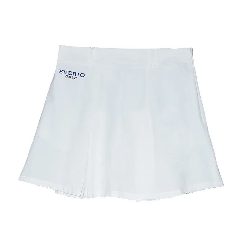 EVERIO Женская Спортивная одежда для гольфа женская летняя анти подкладка Гольф юбка спорт на открытом воздухе тонкий дышащий гольф шорты юбка - Цвет: Белый