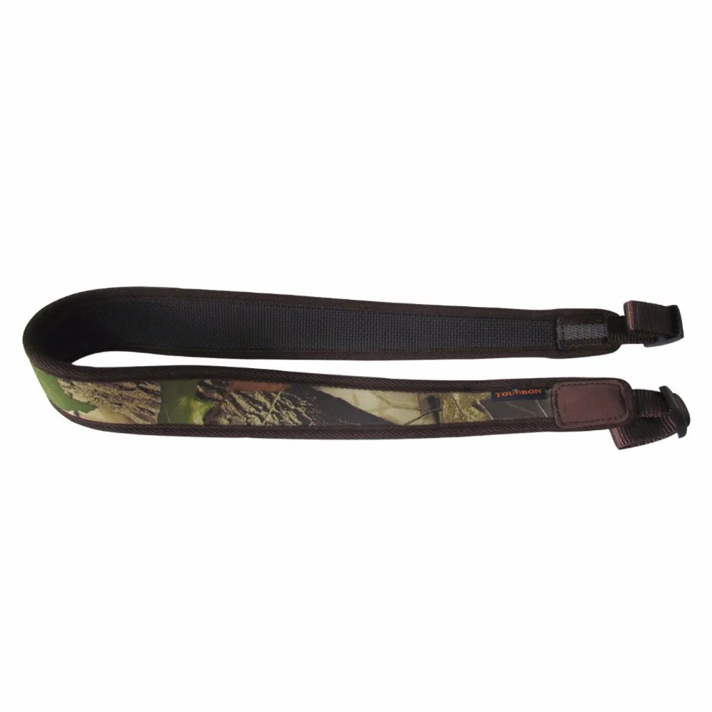 melhor Tourbon Hunting Shotgun Sling Alça de Ombro Cinto Alça de Transporte Tático Camo Rifle Emborrachado