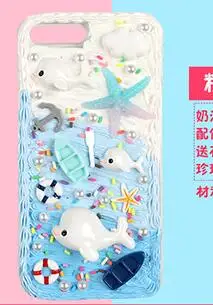Boutique Ocean Blessing Bag Resin Marine Animal Figure Toys Vinyl Accessories Set Epoxy Mobile Shell Slim Crystal Clay Filler