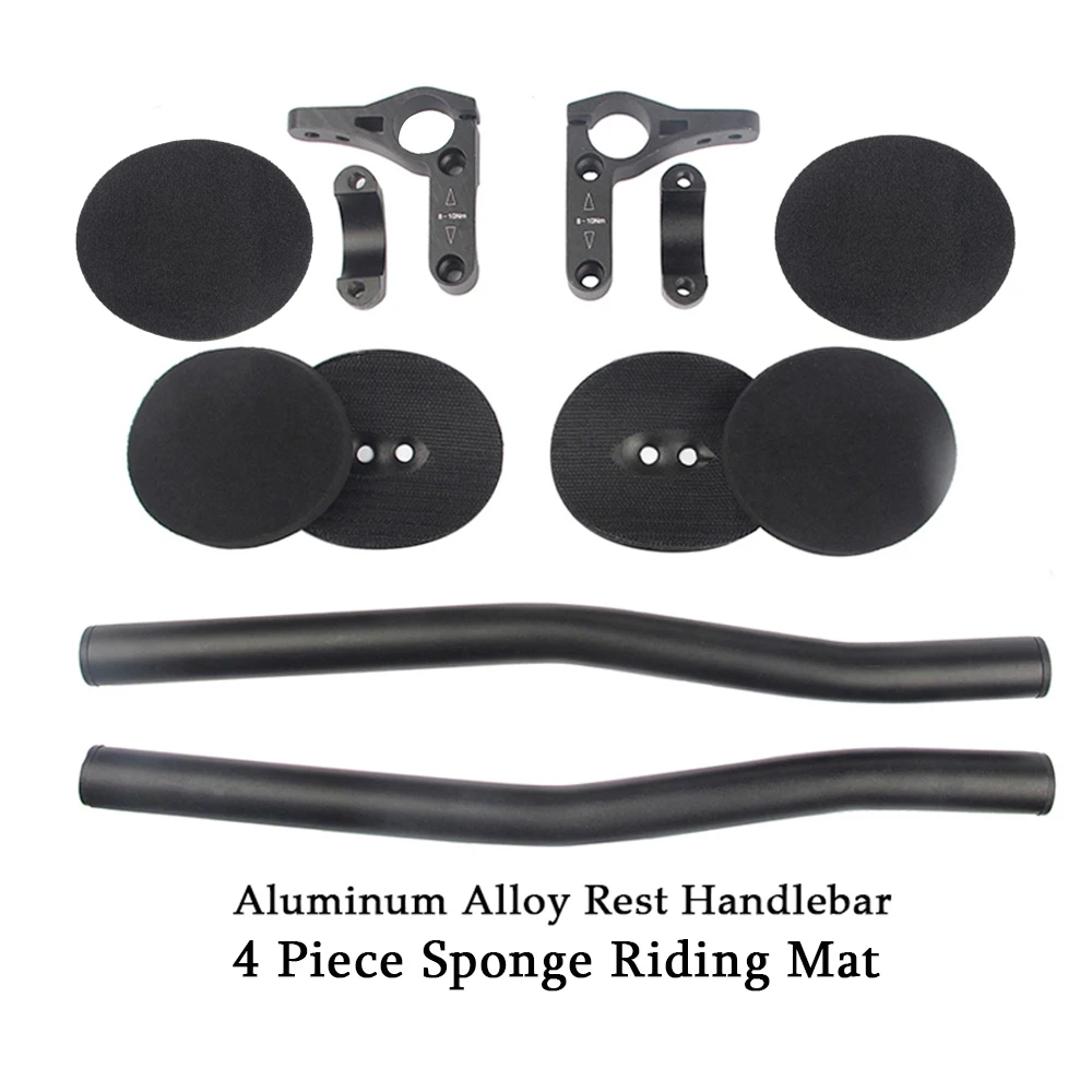 Mountain Road Bike Cycling Race Bicycle MTB Aluminum Alloy Triathlon TT Handlebar Rest Handle Bar Separated 2 pcs Pipe Rest End bicycle handlebar bicycle handlebar rest