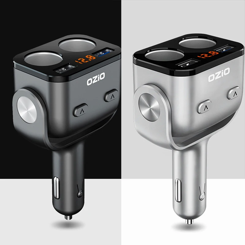 QC3.0 2.4A Dual USB charger Car Cigarette Lighter Splitter Socket Adapter 90W LED Control Voltage Auto Converter Plug | Автомобили и