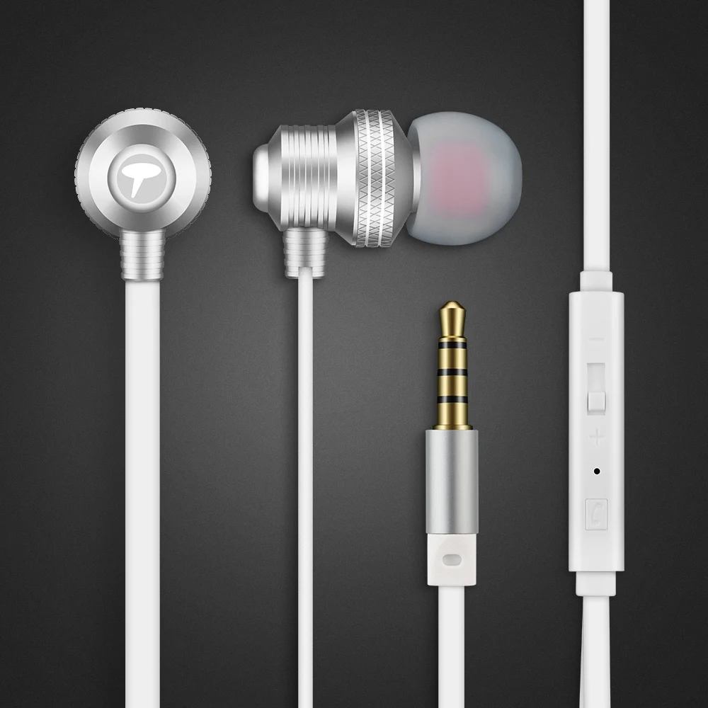 

Tokmate In-ear Earphones Earbuds with Built-in Microphone Music/ Phone Volume Up/Down Control for iPhone Samsung HTC Cell Phone