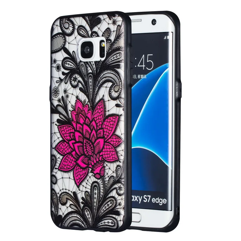 

Retro Sexy Lace Flower Mandala Case For Samsung Galaxy Note 9 8 S6 S7 Edge S9 S8 Plus A6 A8 J4 J6 J8 2018 J3 J5 Prime J7 2017
