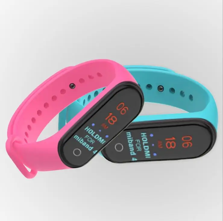 New Sport Silicone Strap for Xiaomi Mi Band 4 band wrist strap For xiaomi miband 4 accessories bracelet Miband 4