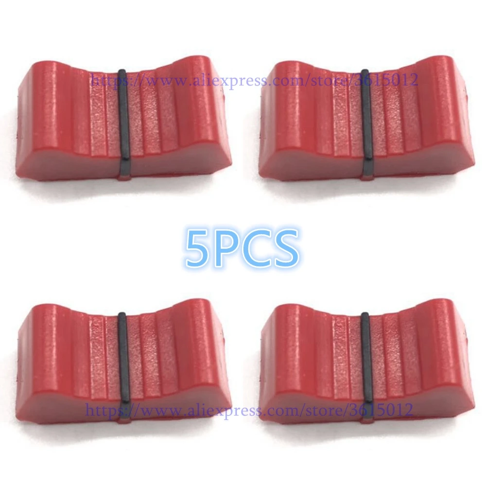 

5pcs red color Mixer fader knob Slider Fader Knobs replace for ALLEN & HEATH XONE 1D 2D 3D 4D 32 62 464 S2