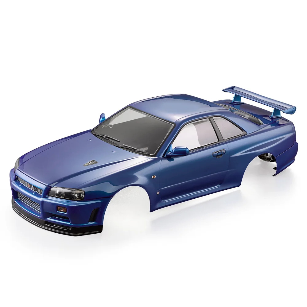 48645 гоночный автомобиль NissanSkyline (R34) готовый DIY RC корпус рамы для радиоуправляемого