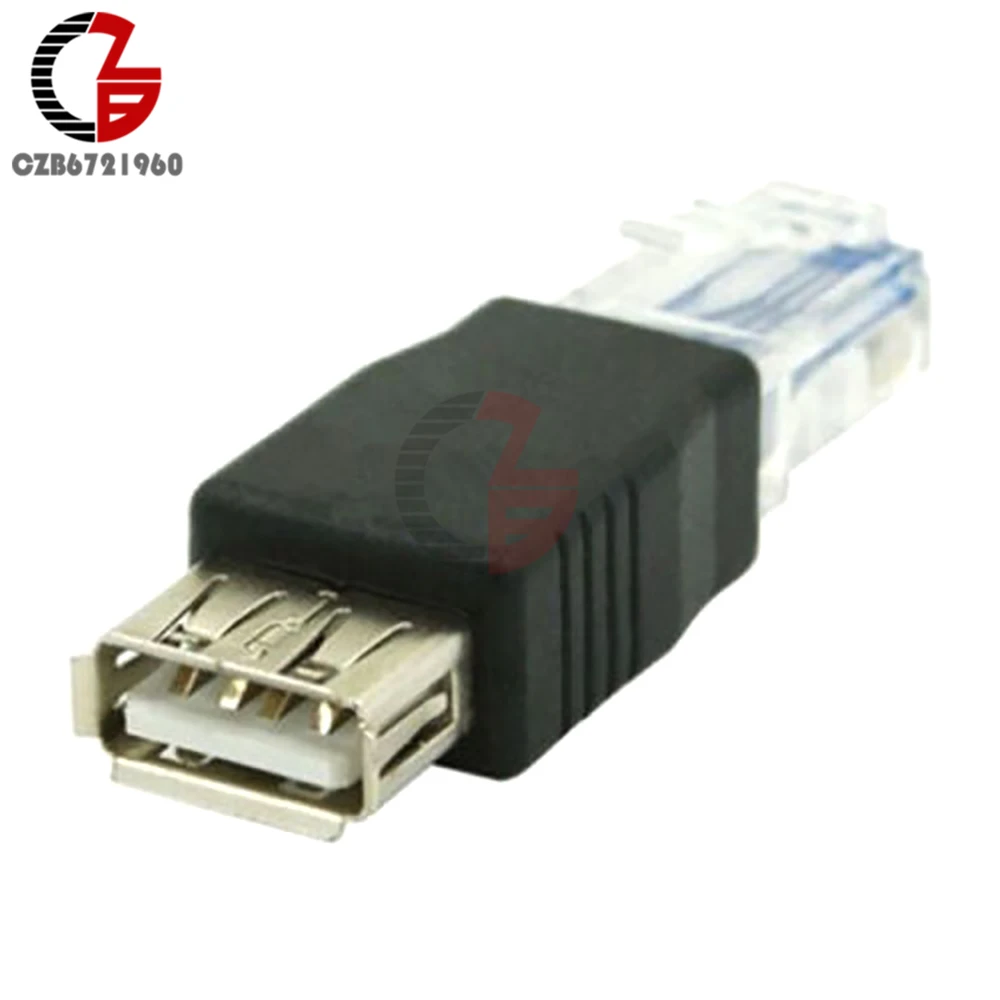 2 шт. USB Женский до 10/100 Мбит/с Ethernet LAN RJ45 мужской разъем сетевой адаптер