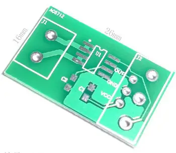 

Free Shipping! 1pc 5A range ACS712 module current sensor PCB bare board