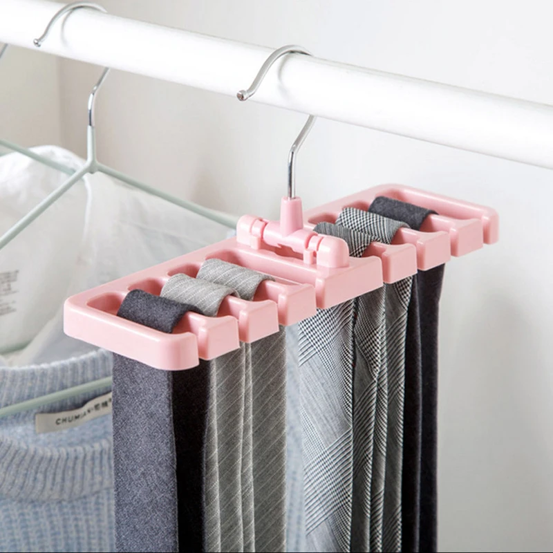 

Multifuction Storage Rack Tie Belt Organizer Rotating Ties Hanger Holder Closet Wardrobe Organization Space Saving Rack Hooks
