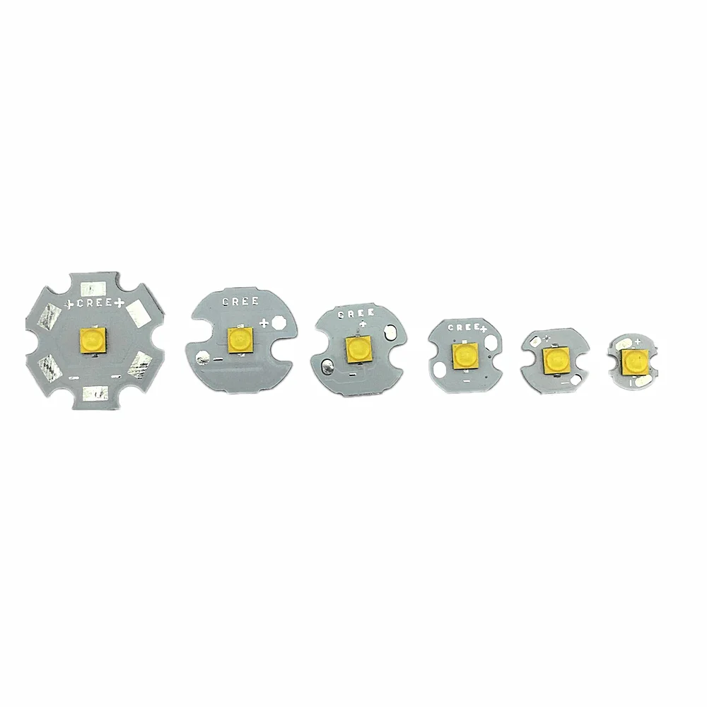 2 шт. Cree XTE XT E 1 Вт 5 Led Природа белый 4000 4500 к LED свет с 8/10/12/14/16/20 мм алюминиевый PCB для DIY