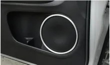 Car Matt Door Radio Protection Circle Trim Door Decorative Sequins Sticker For Honda HRV Vezel Hr-v 2015 2016 2017