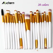 Aochern 20pcs Makeup Brushes Set Eyeshadow Blending Brushes Powder Foundation Eyebrow Eyeliner Brushes Cosmetic Tool #1003