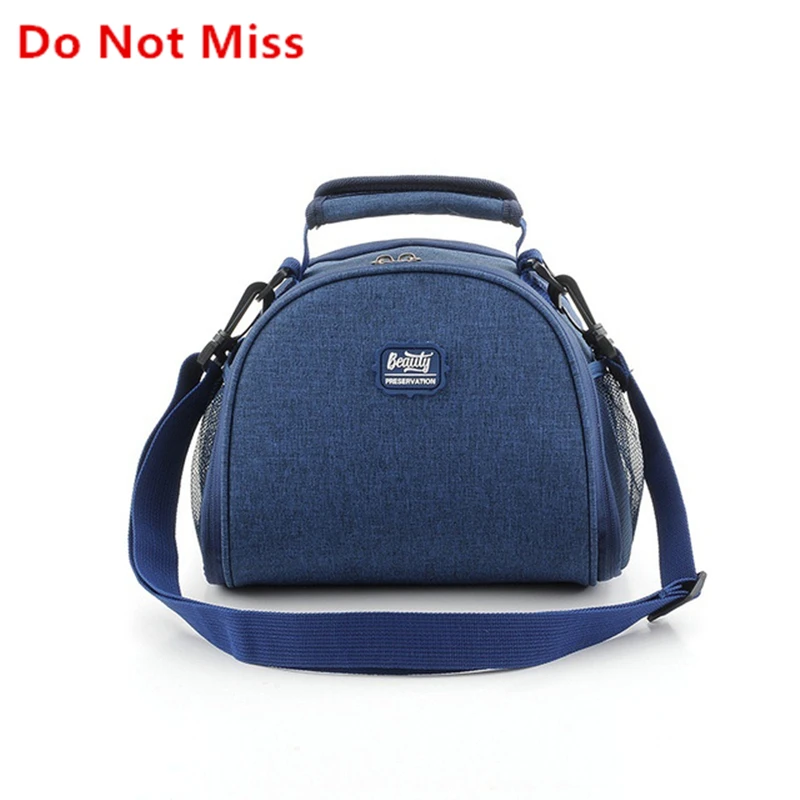 

Do Not Miss New Lunch Box Thermal Insulated Lunch Bag With Shoulder Strap Picnic Bag Office Worker Insulation Container Pack