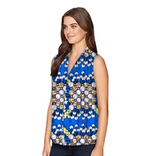 Летняя мода стиль Африка Женщины без рукавов топы Дашики одежда Африканский принт v-образным вырезом Футболка Африка женская одежда по индивидуальному заказу