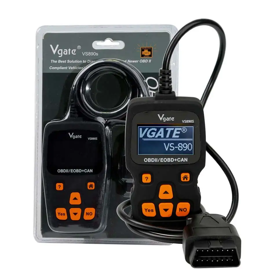 OBD2 Vgate VS890 VS890S OBD 2 код неисправности двигателя считыватель-анализатор VS-890S VS 890 OBDII автомобиля диагностический сканер лучше ELM327 AD310