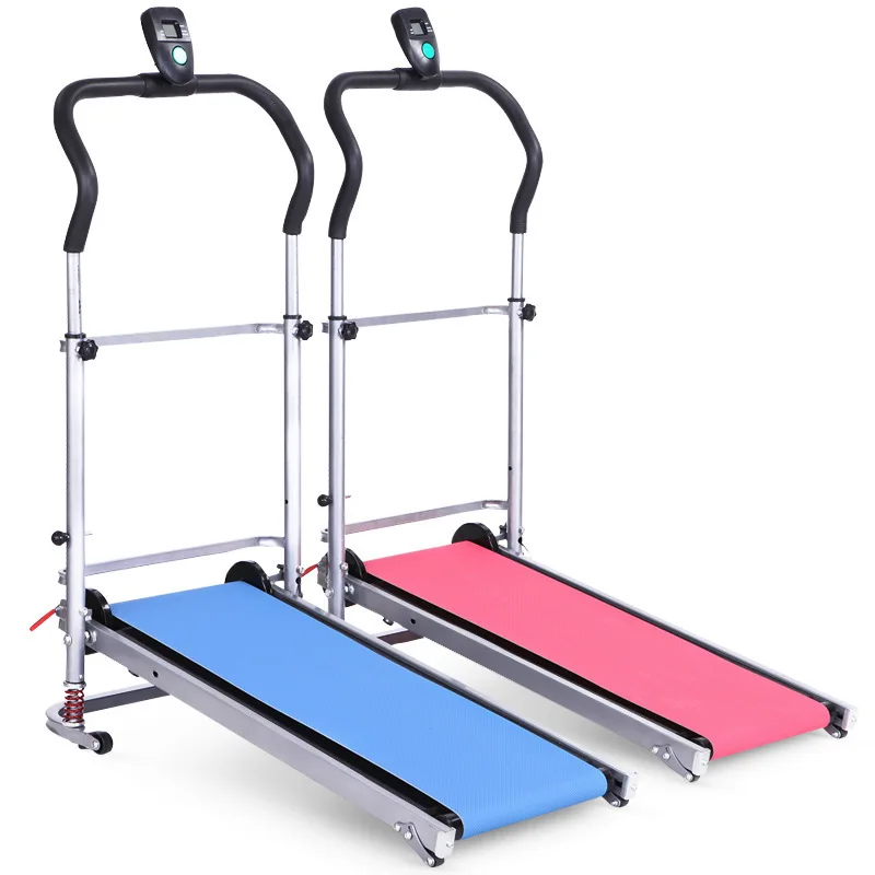 Household Mechanical Treadmill With Low Noise Walking Machine Foldable Home Trainer Fitness Equipment 