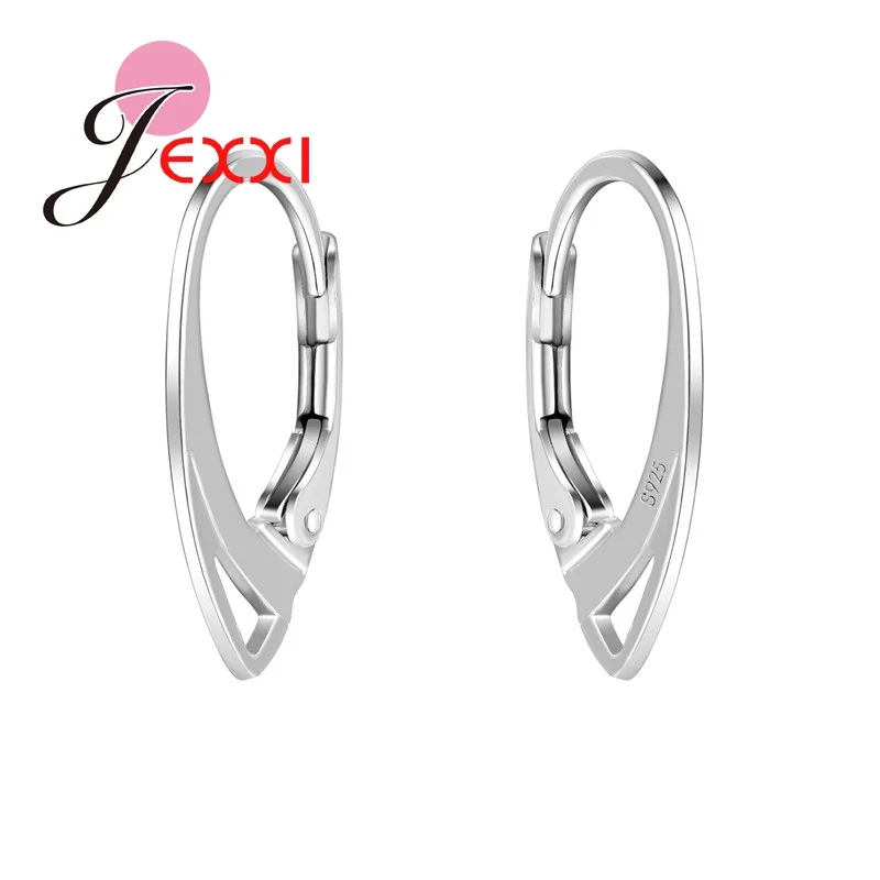 Fashion DIY Accessary Jewelry Silver Earring Findings High Quality 50pairs Per Lot Ear Hook Unit 100pcs Wholesale | Украшения и