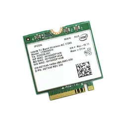 Для трехдиапазонный Беспроводной-AC Intel 17265 802.11ad 80211.ac 4.7 867 Мбит/NGFF M2 Dual-band 2x2 AC BT4.0 Беспроводной карты