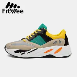FitWee/мужские кроссовки для бега, уличная спортивная обувь, пара zapatillas mujer Deportiva, легкая мягкая прогулочная обувь, размер 36-48