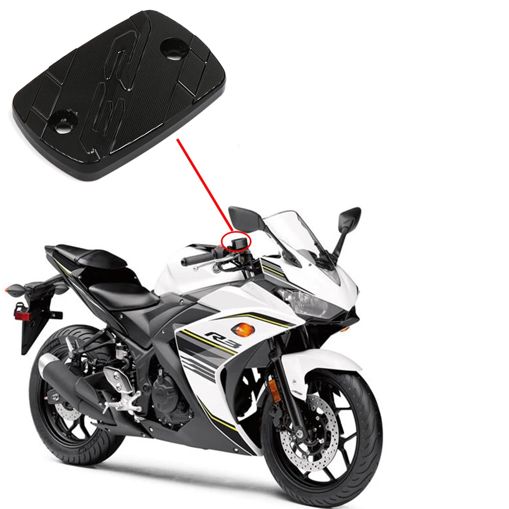 Motorcycle CNC Aluminum Alloy Front Brake Fluid Reservoir Cap Cover For