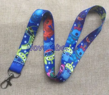 

Lot 50Pcs cartoon stitch Cell Phone Lanyards MP3 Strap Lanyards NECK Lanyard Charm WW404