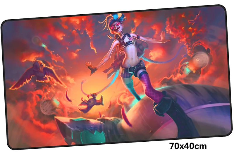 Jinx коврик для мыши геймер 700x400 мм notbook коврик для мыши большой игровой коврик для мыши большой мультфильм коврик для мыши стол для компьютера padmouse - Цвет: Size 700x400X2MM