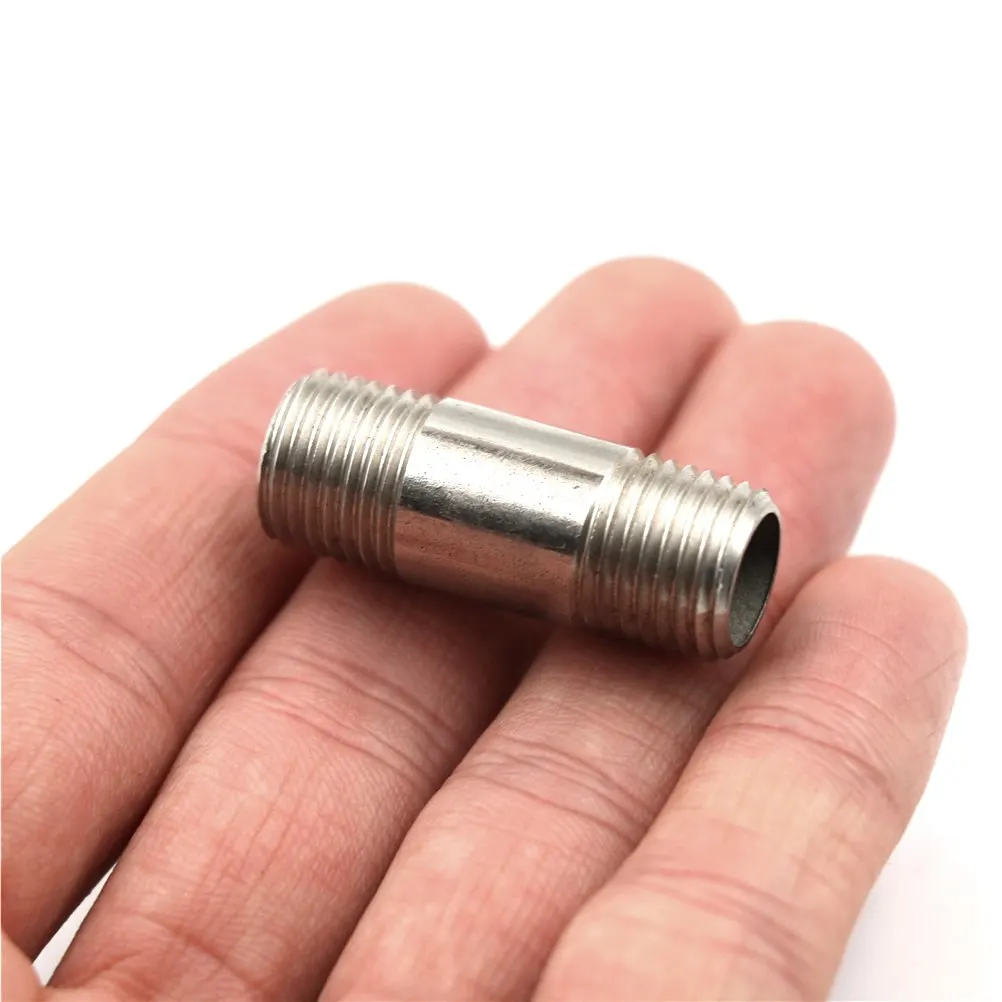 1 шт. Шестигранная резьба Nipple1/4 &quotПапа x 1/4&quot Папа 304 нержавеющая сталь BSPP