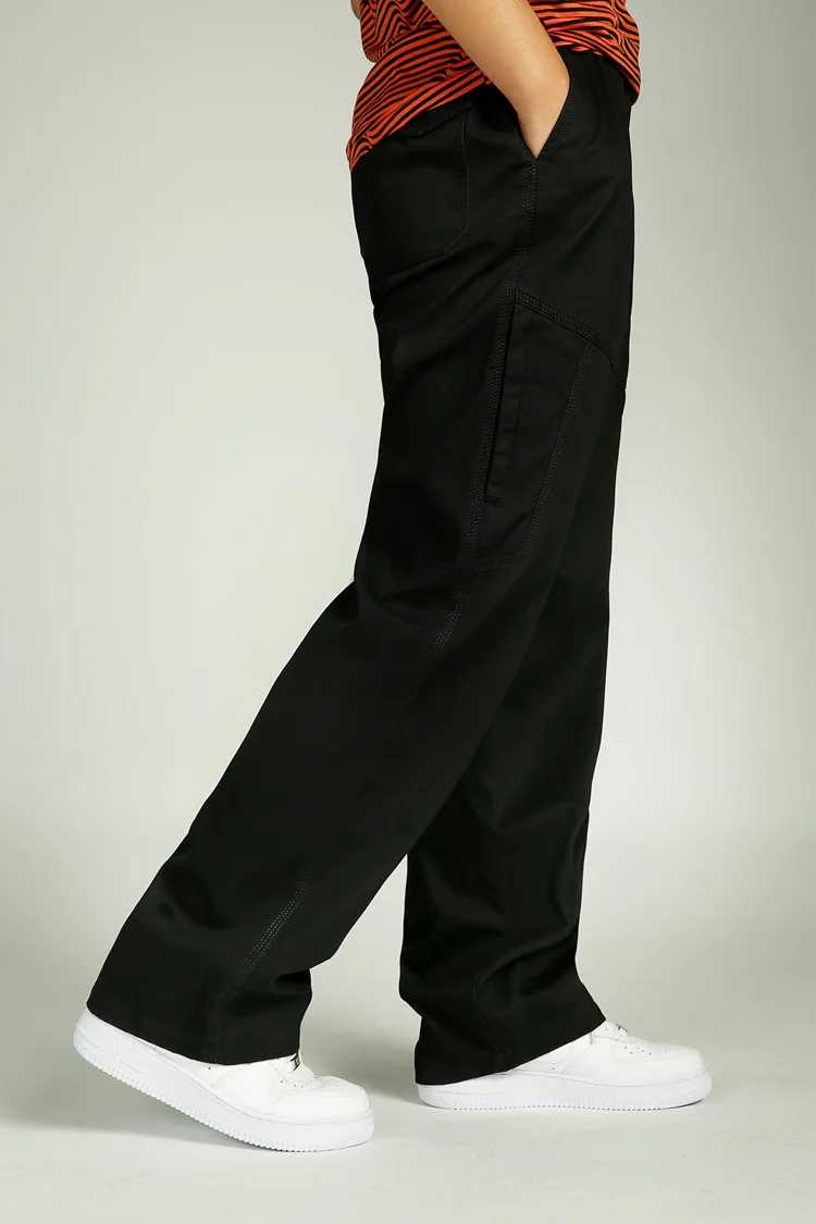 Размер XL-6XL(талия 130 см) мужские осенние и зимние популярные модели плотных штанов, брюки-ковш, широкие брюки