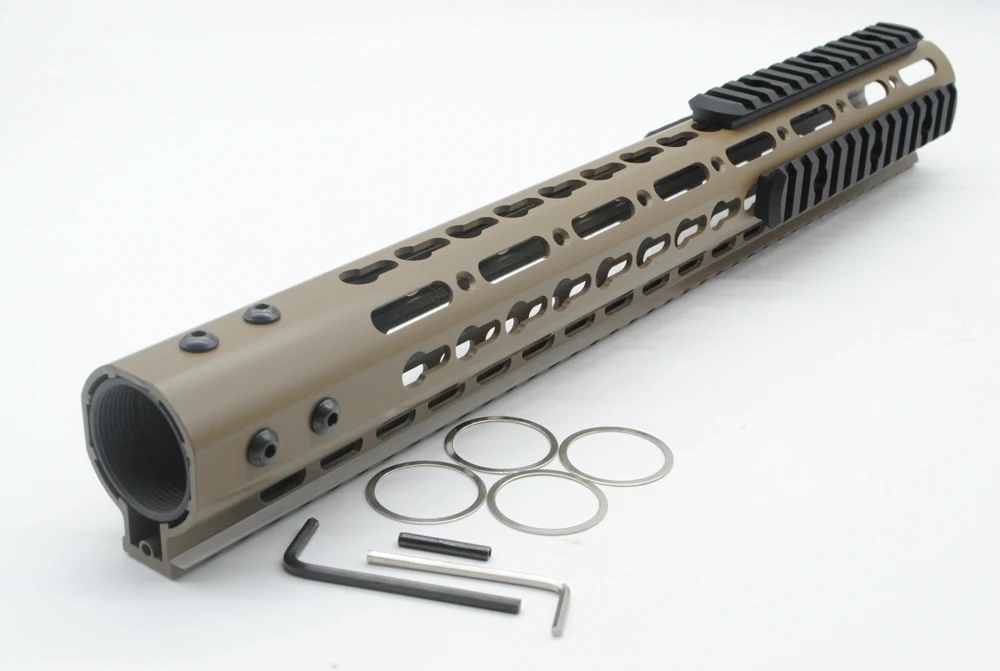 TriRock 15 дюймов Длина ключа мод Handguard бесплатно Поплавковый рельс Монтажная система