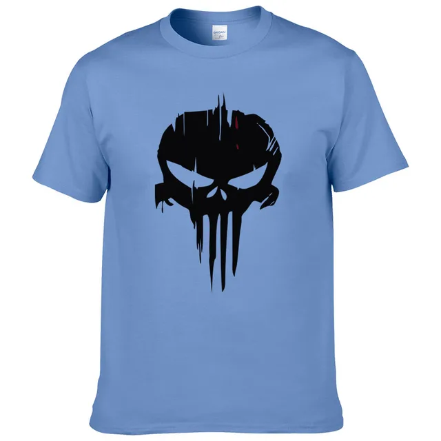 Punisher skull Printed Mens T Shirt Fashion 2017 Summer Men T shirt ...