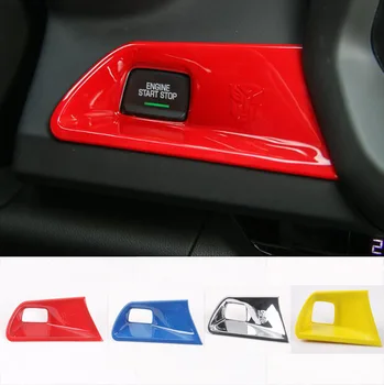 

Newest Engine Start Stop Button Trim Cover Interior Styling Accessories ABS For Chevrolet Camaro 2016 Up Free Shipping