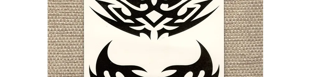 Временные фальшивые татуировки водонепроницаемые водные передачи Племенной Тотем черные наклейки блеск Сексуальный макияж женский мужской боди-арт крутые вещи