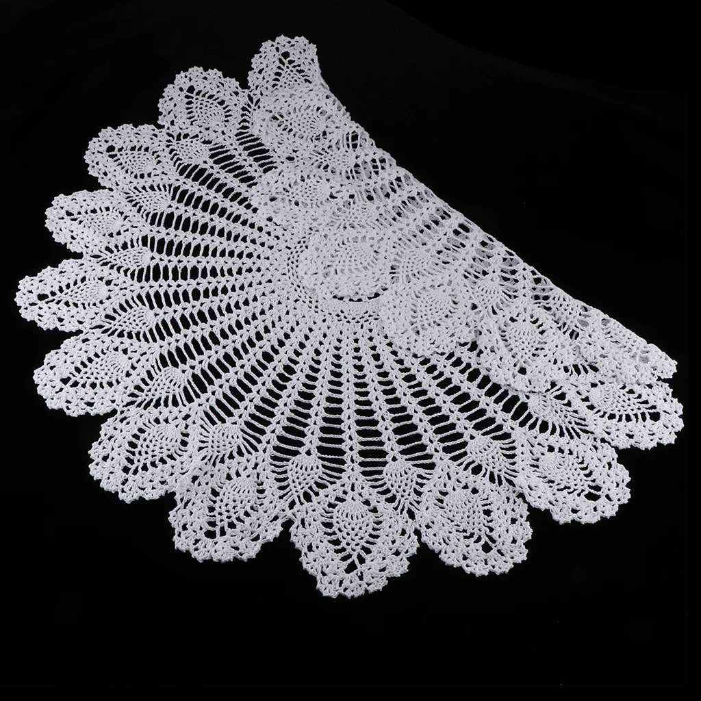 80 см ручной работы старинное пасторальное вязание крючком хлопок кружево Doily Doilies для дома свадьба день рождения настольное украшение