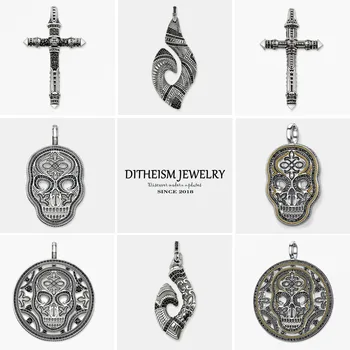 

Hook Ethnic Maori Circle Pendants, 2018 New Fashion Jewelry 925 Sterling Silver Trendy Gift For Women Men Boy Girls Fit Necklace